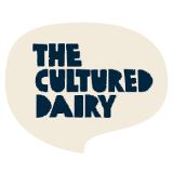 The Cultured Dairy logo (beige one-colour)
