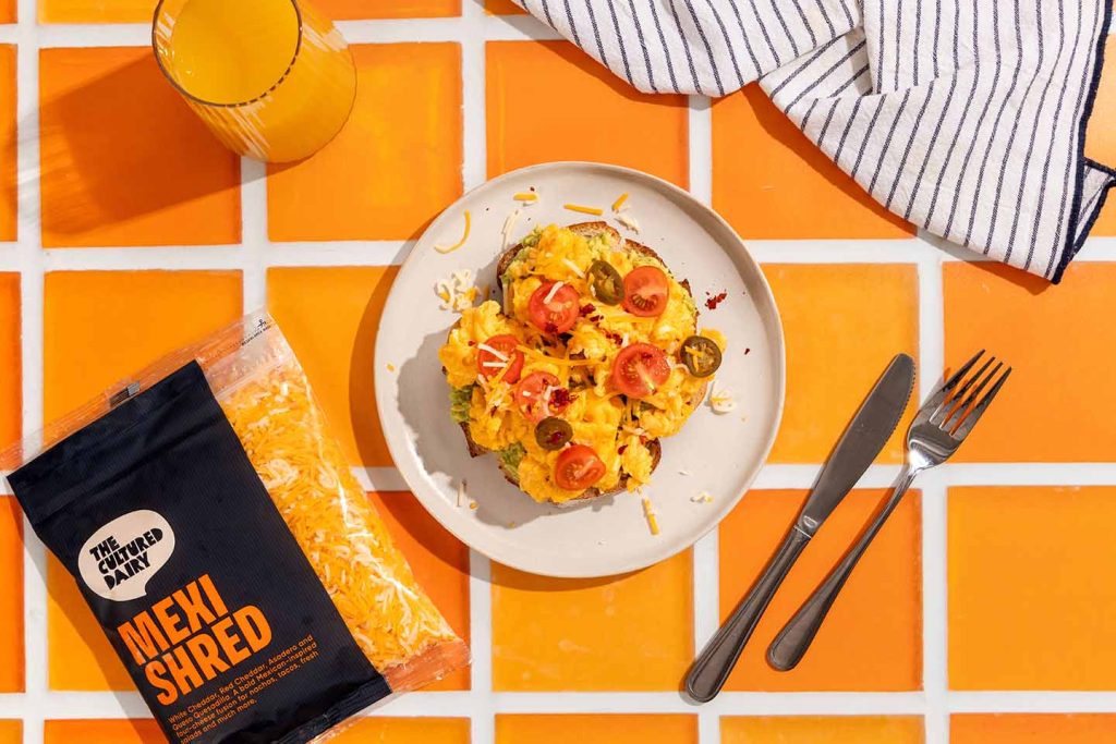 Cheesy scrambled eggs
